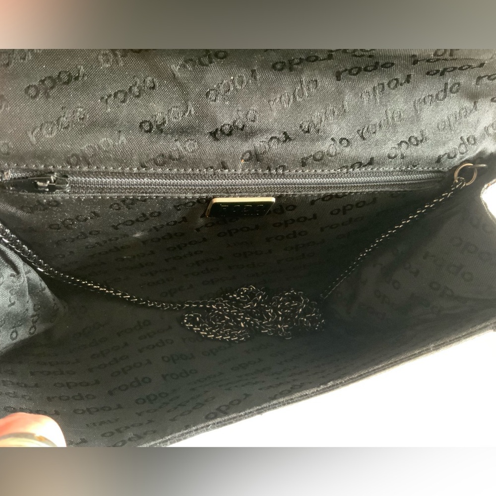 RODO ITALY VINTAGE LIZARD LEATHER CLUTCH SHOULDER BAG - Picture 8 of 9